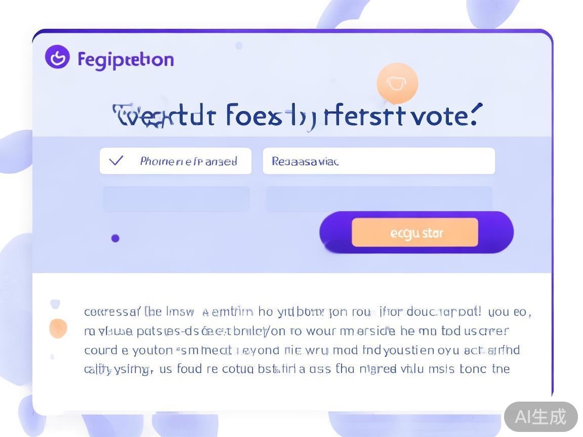 首次参与投票需要注册账号。点击首页右上角“注册”按